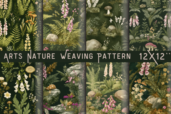 Arts Nature Weaving Pattern: A Textile-Inspired Digital Asset