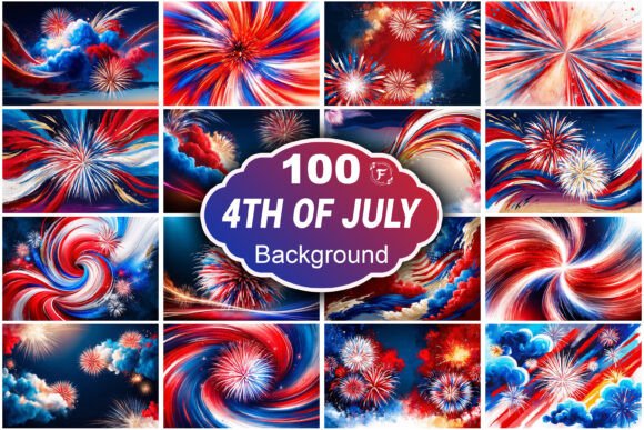 Celebrate with Style: The Ultimate 4th of July Background Bundle