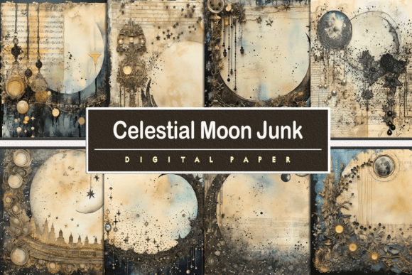 Celestial Moon Junk Journal: Unlocking Digital Creativity
