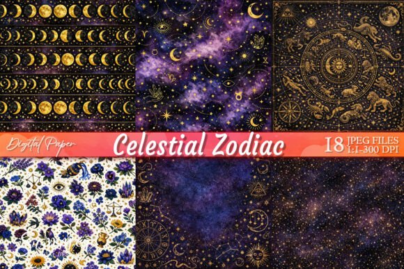 Celestial Rose & Zodiac Botanicals Paper: Unveiling a Cosmic Design Resource
