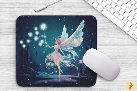 Cute Little Fairy Mouse Pad Design: A Whimsical Digital Asset