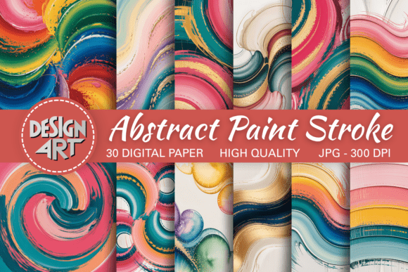Elevate Your Designs with Abstract Paint Stroke Backgrounds