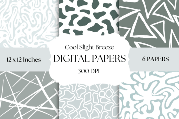Embrace Understated Elegance with Cool Slight Breeze Digital Papers