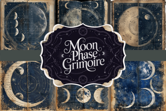 Embracing Lunar Magic: The Moon Phase Grimoire Collection
