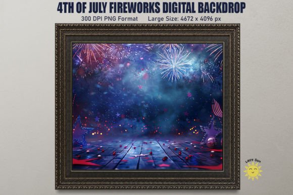 Ignite Your Independence Day Designs with a Digital Fireworks Backdrop