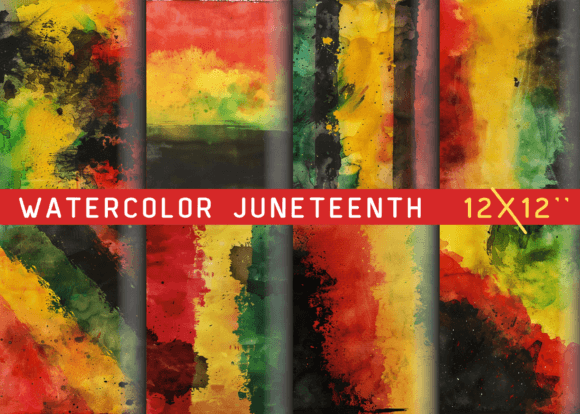 Juneteenth Day Watercolor Texture: Infusing Celebration with Artistry
