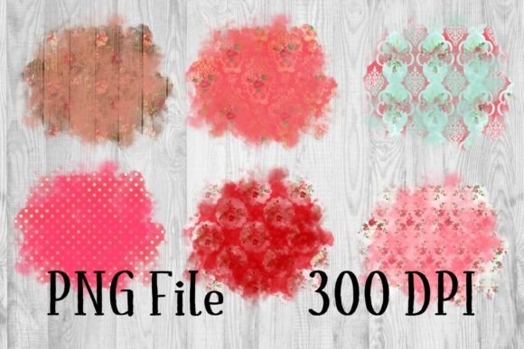 Rose Splashes: Vibrant Backgrounds for Bold Designs