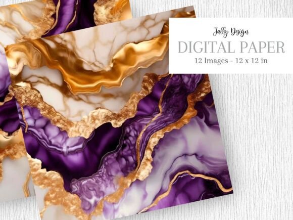 Royal Purple Luxury Alcohol Ink Art: A Designer's Guide