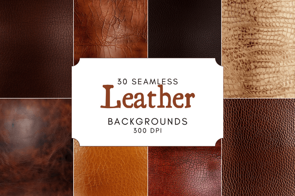 Seamless Leather Digital Paper: Your Design Foundation