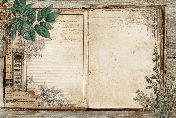 Timeless Elegance: Using Vintage Botanical Pages