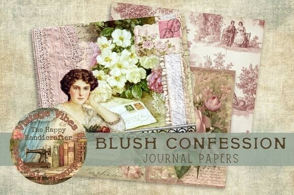 Timeless Romance with Blush Confession Journal Papers