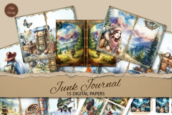 Travel Junk Journal Vintage Paper: A Curated Collection for Creative Projects